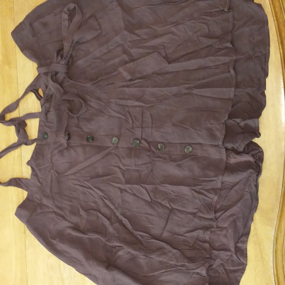 Torrid Mini Challis Skirtall Overall Suspenders Skirt - Purple Size 4x